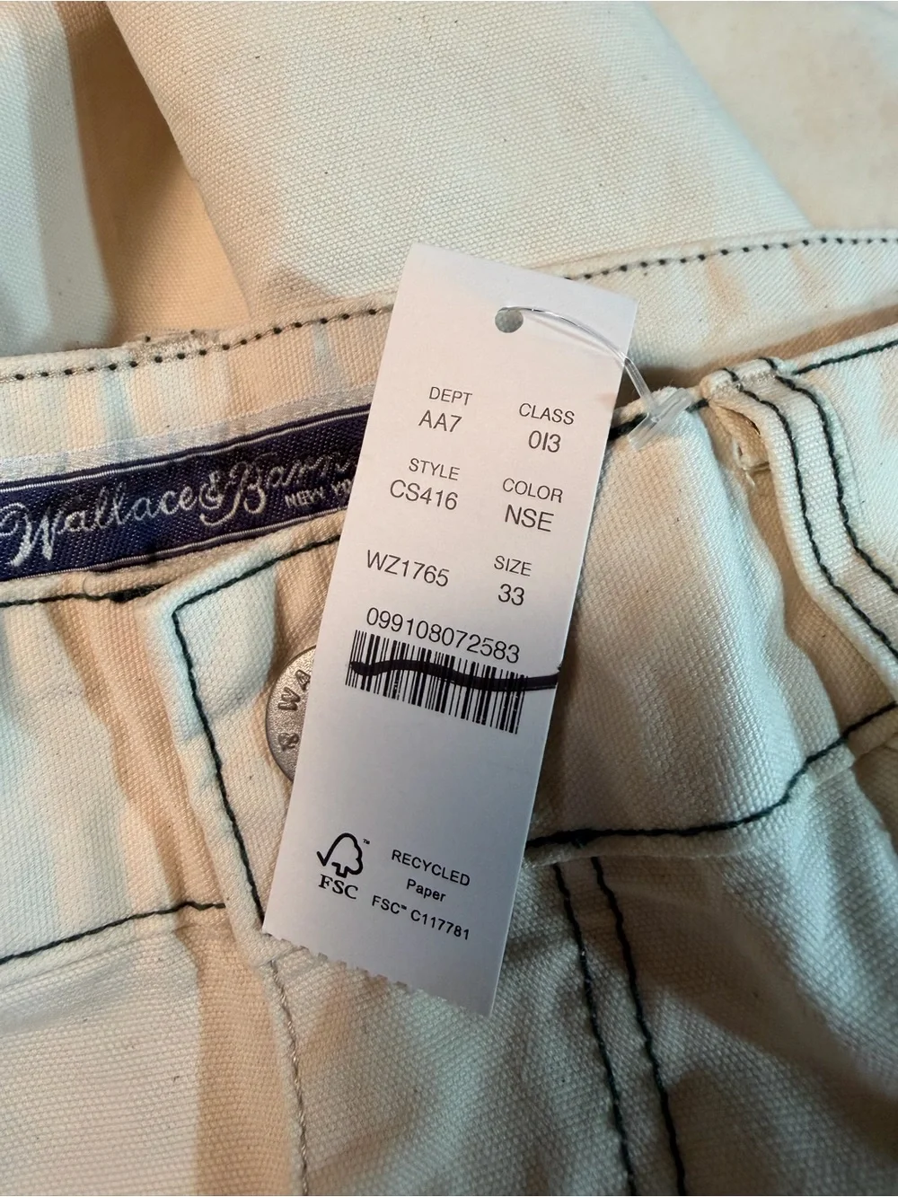 J.Crew Wallace & Barnes carpenter pant in seeded canvas